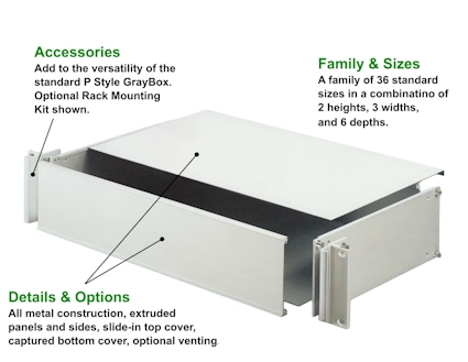 P Style GrayBox Enclosure Illustration